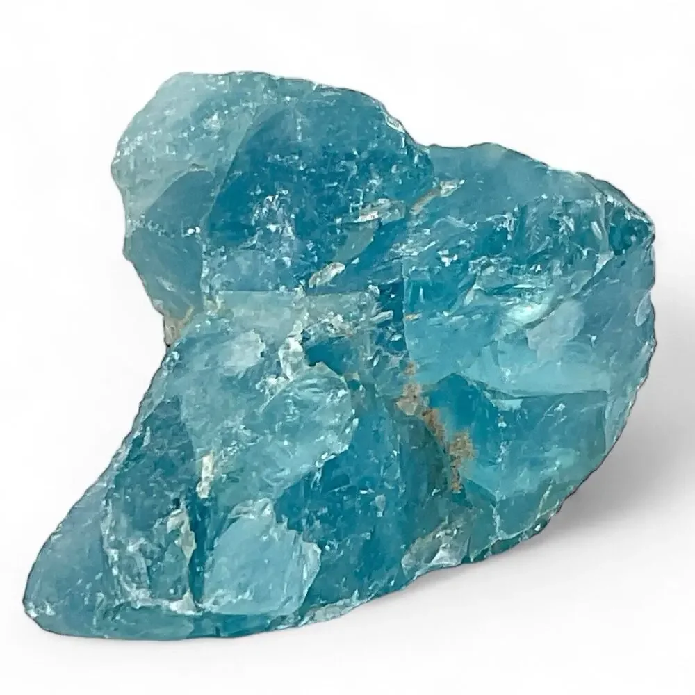 Sky‎ Blue Art Glass Cullet Glowing Manganese Slag Glass #4GL140